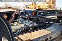 A view of the jeep dolly, and how the lowboy bed unit attaches to it