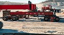 Assembly of road transport heavy-haul trailer