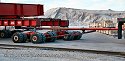 Assembly of road transport heavy-haul trailer