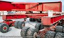 Assembly of road transport heavy-haul trailer