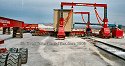 Moving the transformer into the road transport heavy-haul 
                    trailer