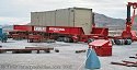 Moving the transformer into the road transport heavy-haul 
                    trailer