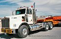 Pan-Western Trucking Company Kenworth T800 Wide-Hood with Heavy-Duty Lowboy