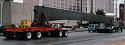 Kenworth with beam for Las Vegas Monorail mounted on Heavy-Duty 
                    Lowboy Dollies