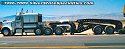 Peterbilt with Heavy-Duty Lowboy Transporting Excavator