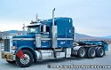 Peterbilt 378 with rear pusher axle