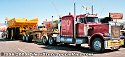 Peterbilt with Payhauler Dump Truck Loaded on Heavy-Duty Lowboy